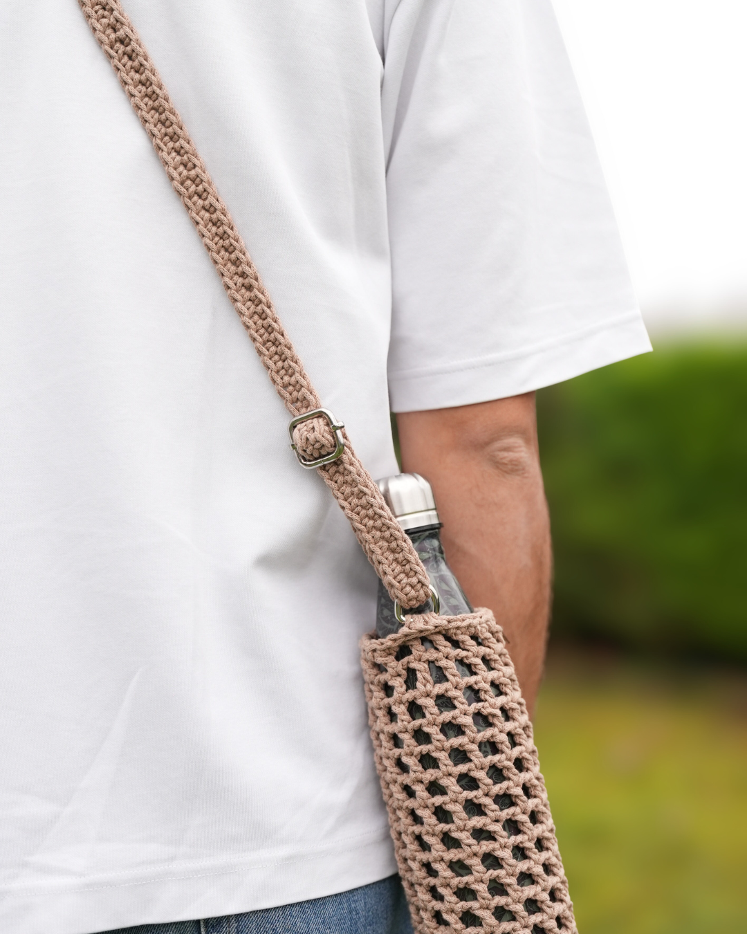 Naïda I Porte-Gourde Crocheté à la Main