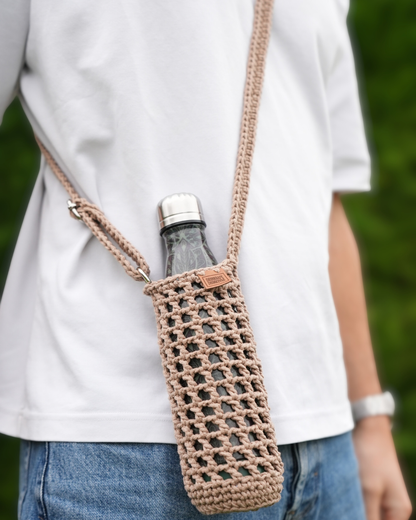 AYLIN I Porte-Gourde Crocheté à la Main