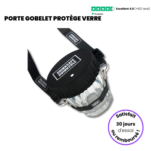 Porte gobelet protège verre