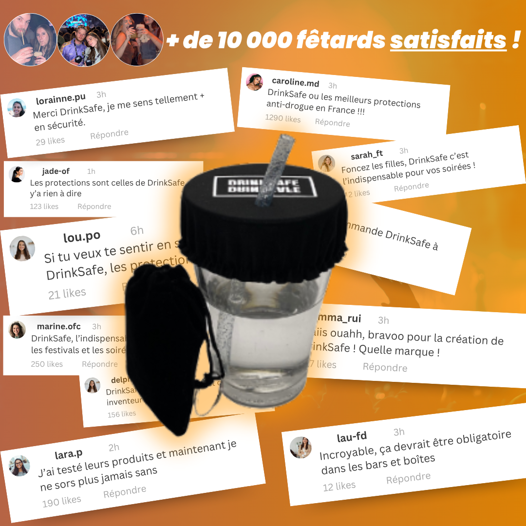 porte-clés protège verre - drinksafe