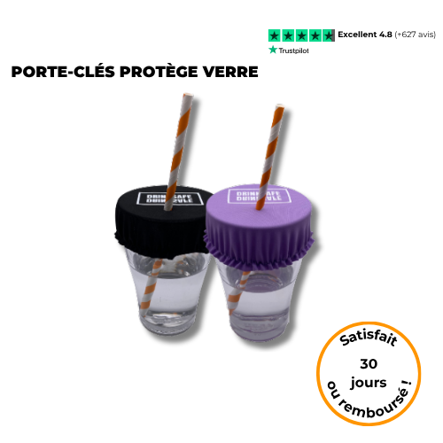 porte cles protege verre drinksafe
