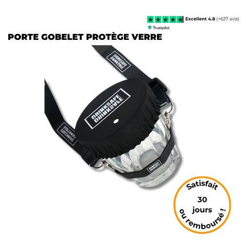porte gobelet protège verre drinksafe